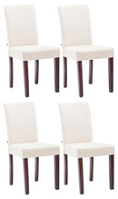 4er-Set Esszimmerstühle mit Stoffbezug und hohem Sitzkomfort