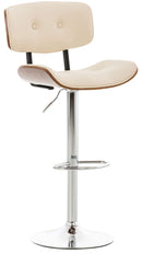 Moderner Barhocker mit Kunstlederbezug Höhenverstellbarer Barstuhl in verschiedenen Farben