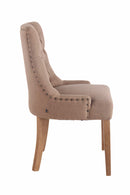 2er Set Esszimmerstühle mit Stoffbezug  Moderne Küchenstühle mit Rückenlehne für Esszimmer & Küche