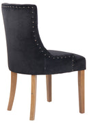 Premium 4er Set Esszimmerstühle mit Samtbezug, modern, 4 Stühle für Küche & Esszimmer Hochwertige Holzgestelle Designerstuhl