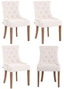 Premium 4er Set Esszimmerstühle mit Samtbezug, modern, 4 Stühle für Küche & Esszimmer Hochwertige Holzgestelle Designerstuhl