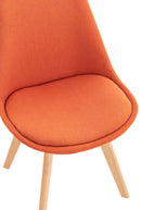 Modernes 4er-Set Esszimmerstühle mit Polsterung und stabilem Holzgestell