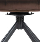 Eleganter Esszimmerstuhl mit Samtbezug und selbstjustierendem Drehmechanismus