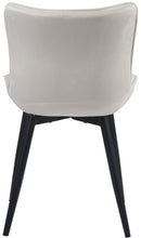 2er-Set moderne Esszimmerstühle mit gepolstertem Kunstleder- oder Samtbezug und Metallgestell