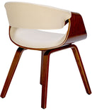 Esszimmerstuhl aus Holz Designerstuhl mit Kunststoff-Sitzschale Moderner Skandi-Look Für Küche & Esszimmer Einzelstuhl