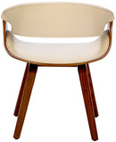 Esszimmerstuhl aus Holz Designerstuhl mit Kunststoff-Sitzschale Moderner Skandi-Look Für Küche & Esszimmer Einzelstuhl