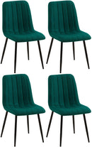 4er Set Esszimmerstühle modern, bequem & stilvoll Stoff & Samt