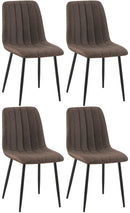 4er Set Esszimmerstühle modern, bequem & stilvoll Stoff & Samt
