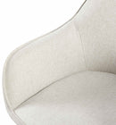 Esszimmerstuhl mit Armlehnen gepolstert Stoff Bezug Metallgestell  150 kg belastbar