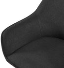 Esszimmerstuhl mit Armlehnen gepolstert Stoff Bezug Metallgestell  150 kg belastbar