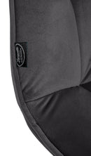 Elegantes 2er-Set Freischwinger Esszimmerstühle mit Samtbezug und Metallgestell