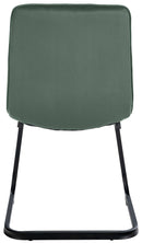 Elegantes 2er-Set Freischwinger Esszimmerstühle mit Samtbezug und Metallgestell