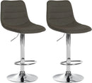 2er-Set höhenverstellbare Barhocker mit Stoffbezug und 360°-Drehfunktion