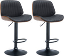 2er Set Moderne Barhocker Kunstleder Höhenverstellbar & Drehbar Chromgestell