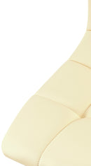 4er-Set Esszimmerstühle, Steppmuster, Metallgestell