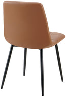 4er-Set Esszimmerstühle, Steppmuster, Metallgestell