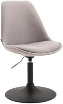 Bequemer Stoffstuhl robustes Metallgestell, Designer Schalenstuhl