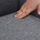 2er-Set Esszimmerstühle  Stoff, 180° drehbar, gepolstert