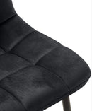 Modernes 4er-Set Esszimmerstühle mit Samtbezug und gepolsterter Rückenlehne