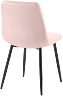 Modernes 4er-Set Esszimmerstühle mit Samtbezug und gepolsterter Rückenlehne