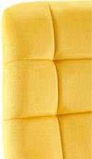 Modernes 4er-Set Esszimmerstühle mit Samtbezug und gepolsterter Rückenlehne