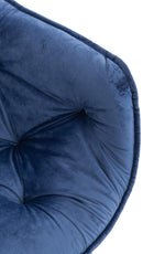 2er Set Elegante Samtstühle Luxuriöses Design Stabiles Metallgestell