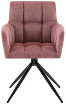 2er-Set Esszimmerstühle  Stoff, 180°-Schwenk, gepolstert