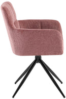 2er-Set Esszimmerstühle  Stoff, 180°-Schwenk, gepolstert