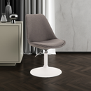 Bequemer Stoffstuhl robustes Metallgestell, Designer Schalenstuhl