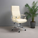 Modernster Bürostuhl aus Echtleder