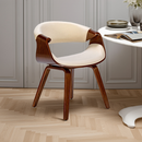 Esszimmerstuhl aus Holz Designerstuhl mit Kunststoff-Sitzschale Moderner Skandi-Look Für Küche & Esszimmer Einzelstuhl