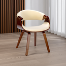 Esszimmerstuhl aus Holz Designerstuhl mit Kunststoff-Sitzschale Moderner Skandi-Look Für Küche & Esszimmer Einzelstuhl