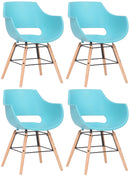 4er Set Stuhl Skien Kunststoff