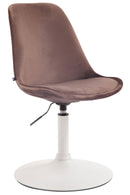Esszimmerstuhl im modernen Samtdesign mit Drehfunktion und verstellbarer Höhe