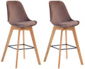 2er Set Barhocker Metz Samt