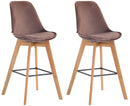 2er Set Barhocker Metz Samt