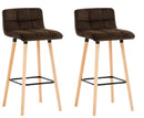 2er Set Barhocker Lincoln Samt