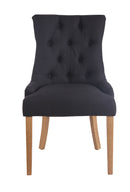 2er Set Esszimmerstühle mit Stoffbezug  Moderne Küchenstühle mit Rückenlehne für Esszimmer & Küche