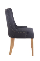 2er Set Esszimmerstühle mit Stoffbezug  Moderne Küchenstühle mit Rückenlehne für Esszimmer & Küche