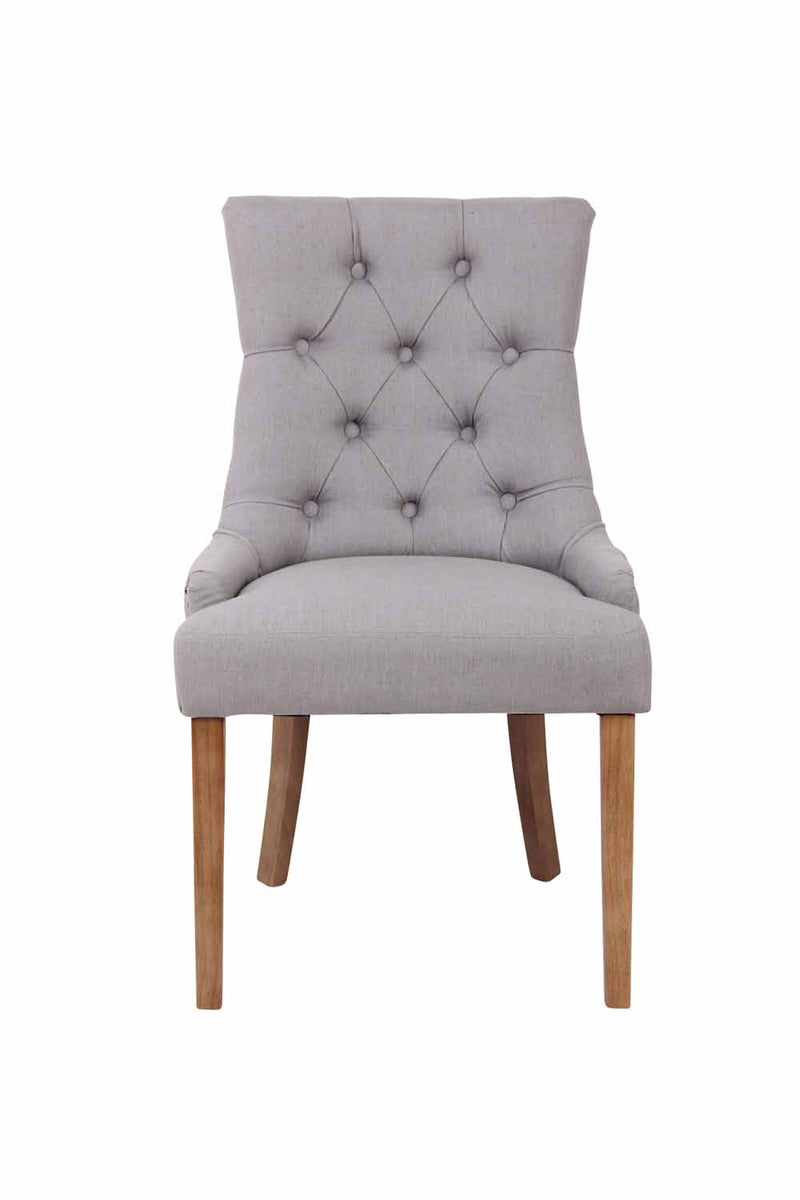 2er Set Esszimmerstühle mit Stoffbezug  Moderne Küchenstühle mit Rückenlehne für Esszimmer & Küche