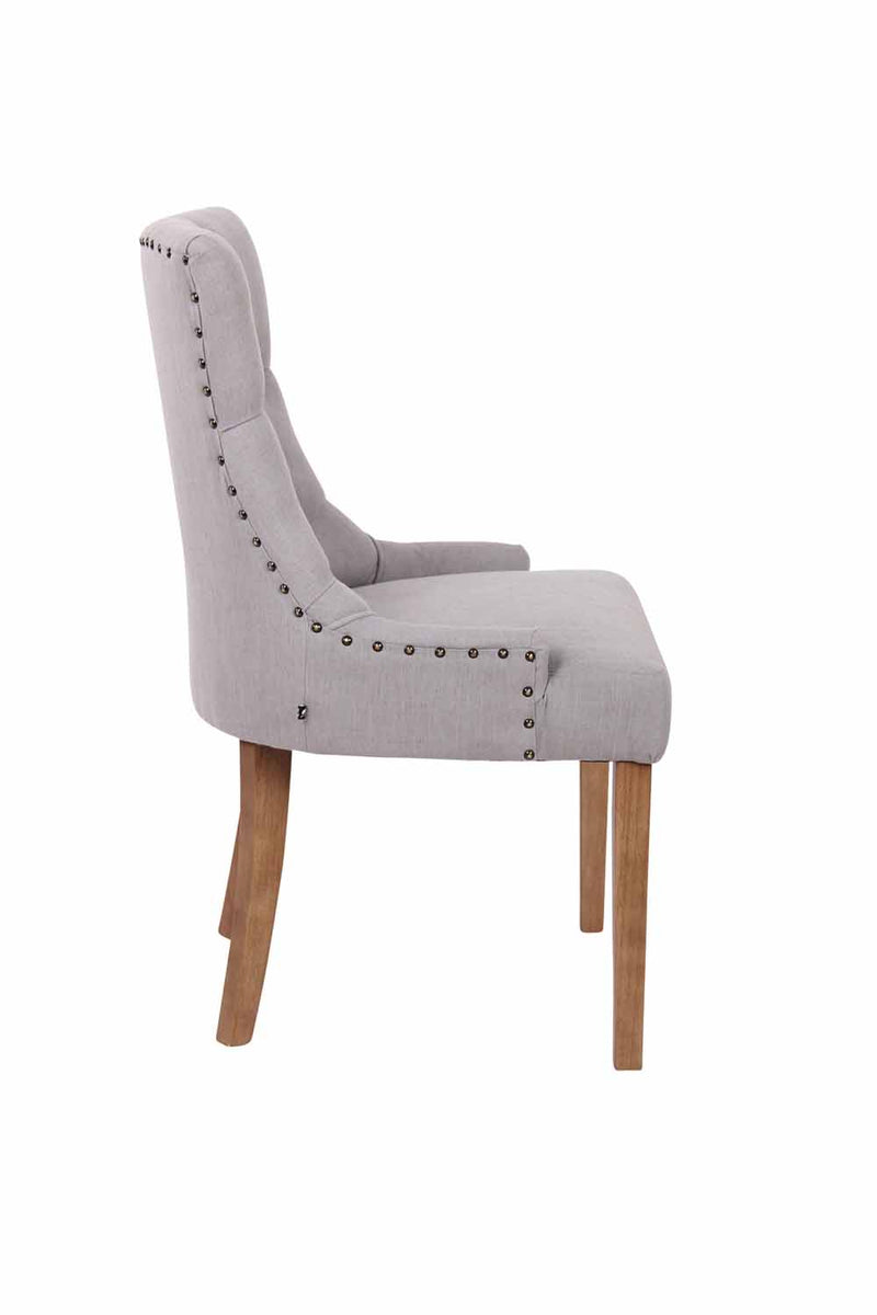 2er Set Esszimmerstühle mit Stoffbezug  Moderne Küchenstühle mit Rückenlehne für Esszimmer & Küche