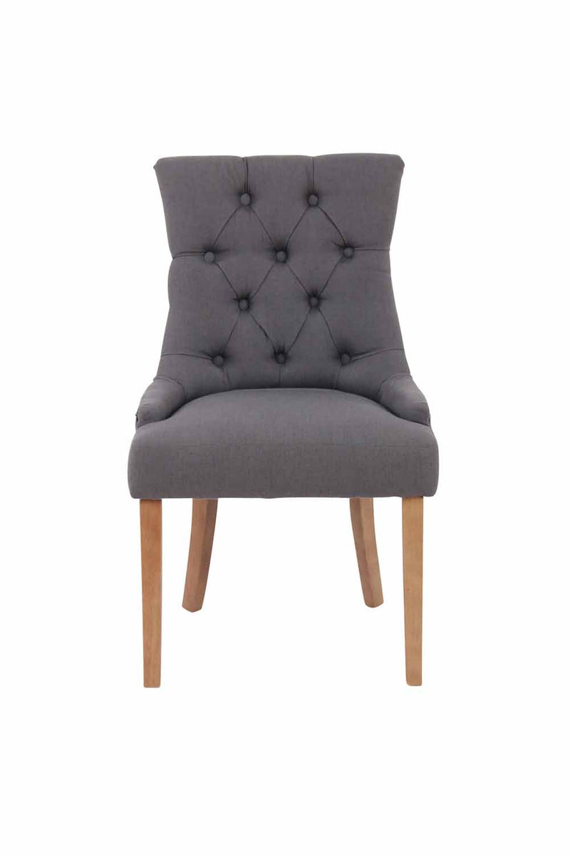 2er Set Esszimmerstühle mit Stoffbezug  Moderne Küchenstühle mit Rückenlehne für Esszimmer & Küche