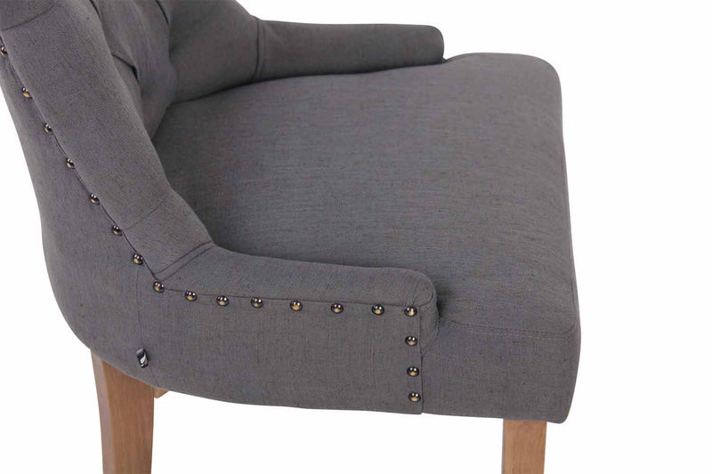 2er Set Esszimmerstühle mit Stoffbezug  Moderne Küchenstühle mit Rückenlehne für Esszimmer & Küche