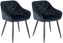 2er Set Esszimmerstühle Cassis Samt