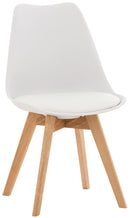 Essgruppe 3-tlg. Tisch & 3 Stühle Buchenholz & MDF Kunstleder