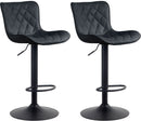 2er-Set Barhocker Gepolstert, drehbar, höhenverstellbar für Theke & Tresen