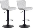 2er-Set Barhocker Gepolstert, drehbar, höhenverstellbar für Theke & Tresen