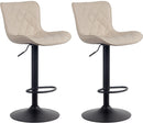 2er-Set Barhocker Gepolstert, drehbar, höhenverstellbar für Theke & Tresen