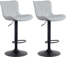 2er-Set Barhocker Gepolstert, drehbar, höhenverstellbar für Theke & Tresen