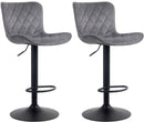 2er-Set Barhocker Gepolstert, drehbar, höhenverstellbar für Theke & Tresen